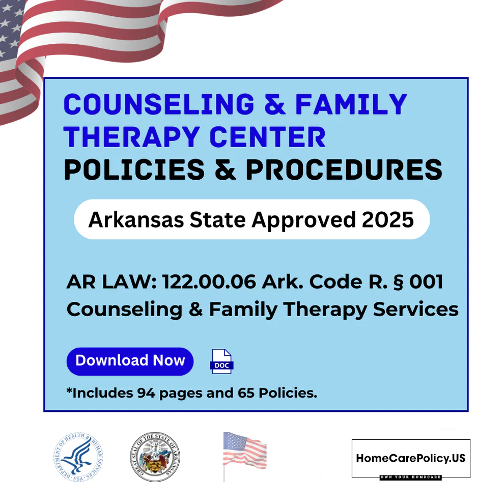Counseling and Family Therapy Center- Policies and Procedures- Arkansas State Licensure