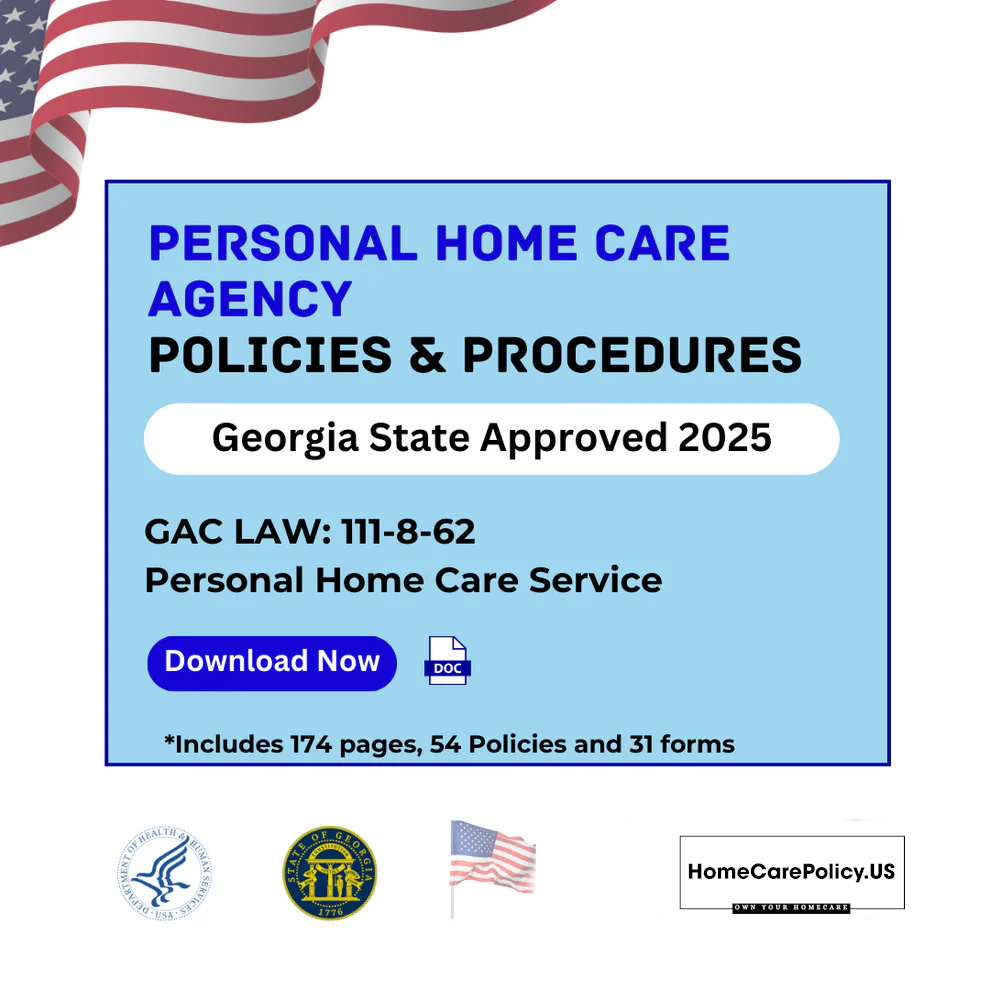 Personal Care Homes- Policies and Procedures- Georgia State Licensure